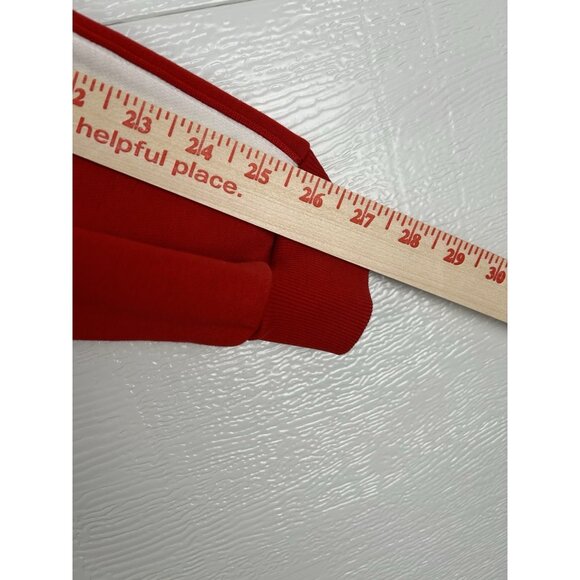 Anza Sports Sweatshirt Red White Black Xs Extra Small - Picture 13 of 16